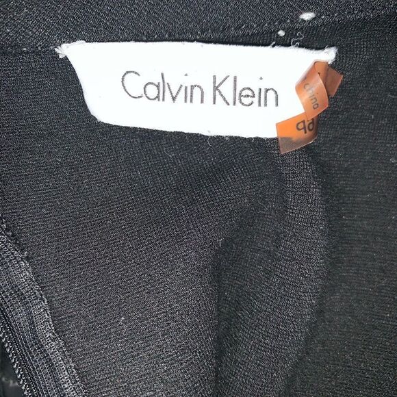 CALVIN KLEIN Long Black Tunic with Pockets-6P - Picture 5 of 6